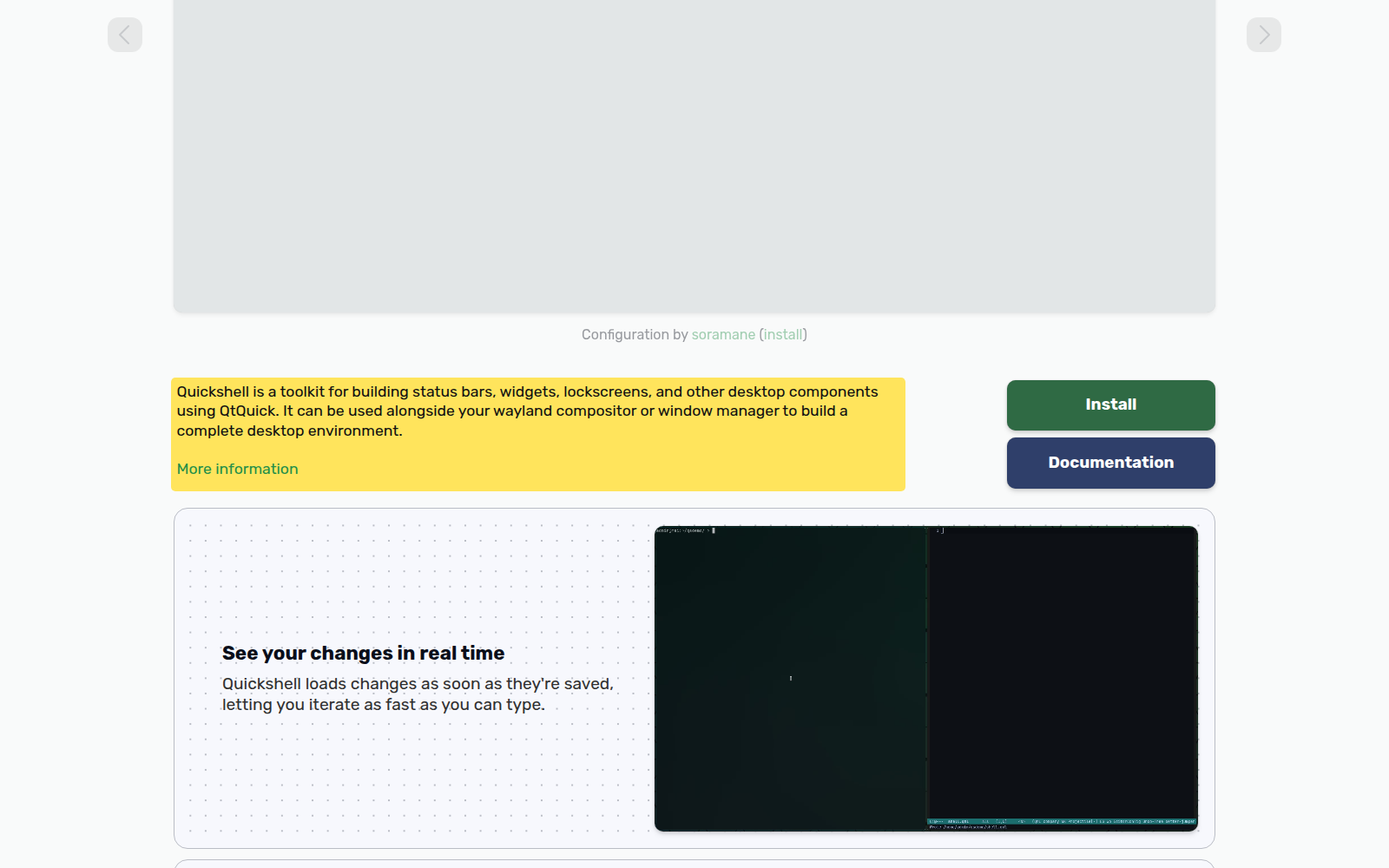 Quickshell's official website.